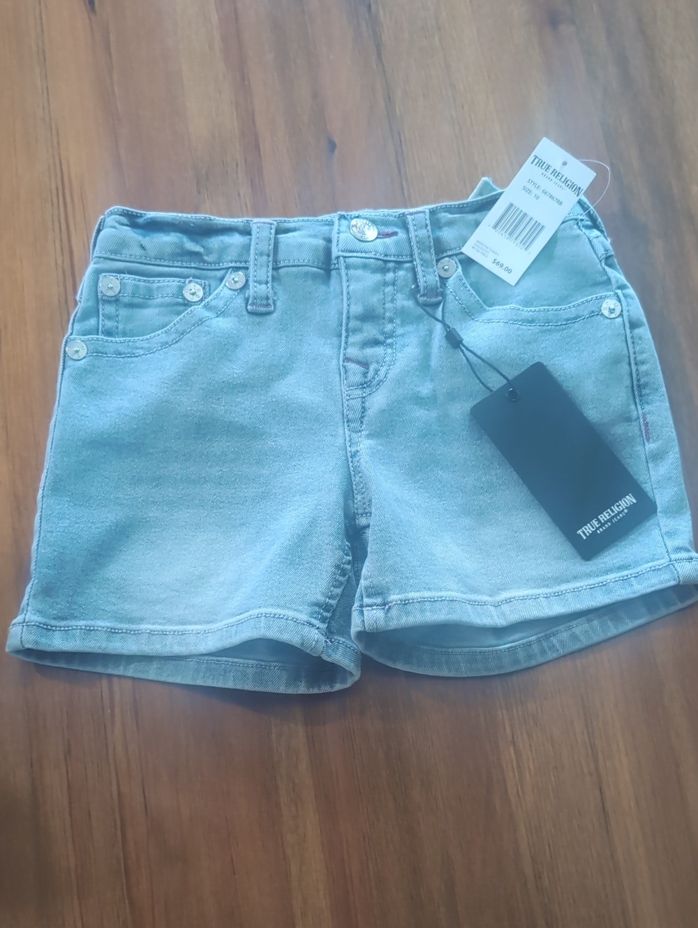 True religion Jayde Midrise Shorts 10 Nwt